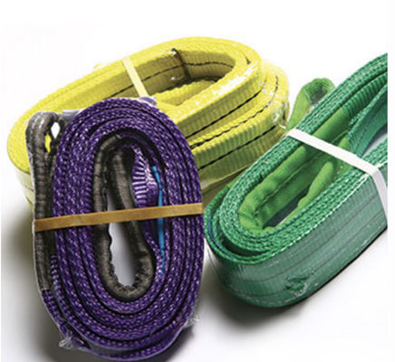 Τυποποιημένη με πιστοποίηση CE Endless Sling Eye Type Polyester Webbing Sling με υψηλή αντοχή και πιστοποίηση CE