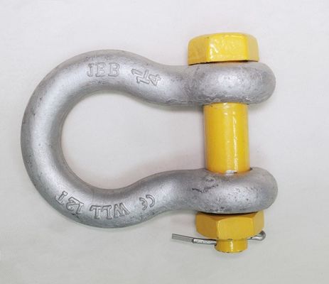 ASME B30.26-2004 Τυπική αλυσίδα τύπου βρόγχου με ανθεκτική στη διάβρωση ασημένια μπογιά και καρφίτσα
